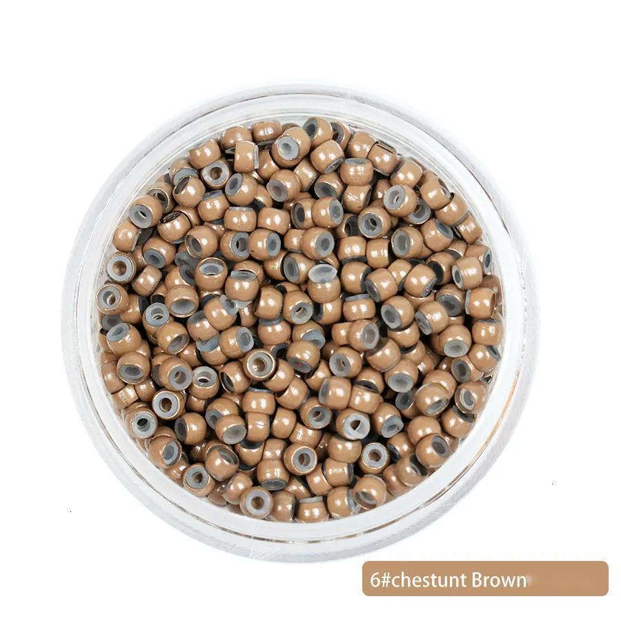 Microbeads 1000pcs 3mm Copper Silicone Nano Micro Link Tube Ring for Wig Hair Extensions Lined Beads Salon Tools Nanometer Beaded X260403