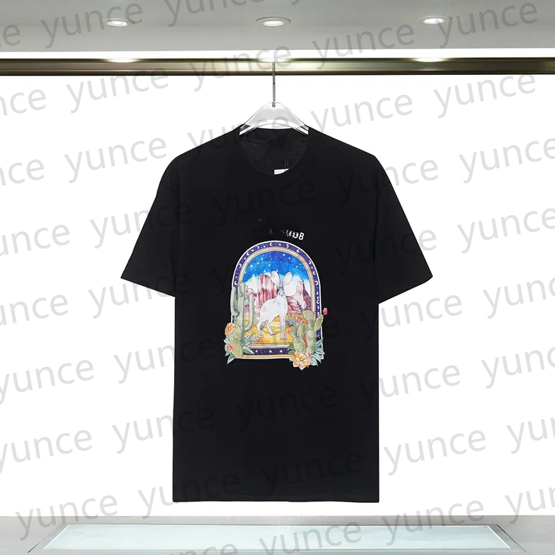 Summer New Female Designer Pattern T-shirt Round Neck Short Sleeve Fashion Letter Printed Casual Loose Short Sleeve T-shirt American Retro Short Sleev