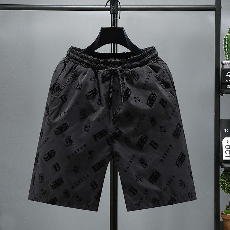 Men's Shorts New Men's Summer Outdoor Slim Fit High-End Fleece Big Trendy Brand Casual Beach Shorts Men Men's Clothing