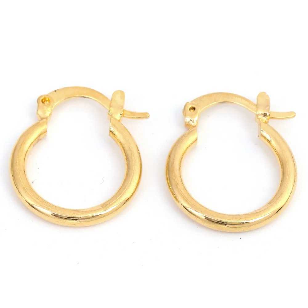 24K Gold Earrings Fashion New Model Earrings Dubai Ethiopian African Europe Golden Jewelry H260403