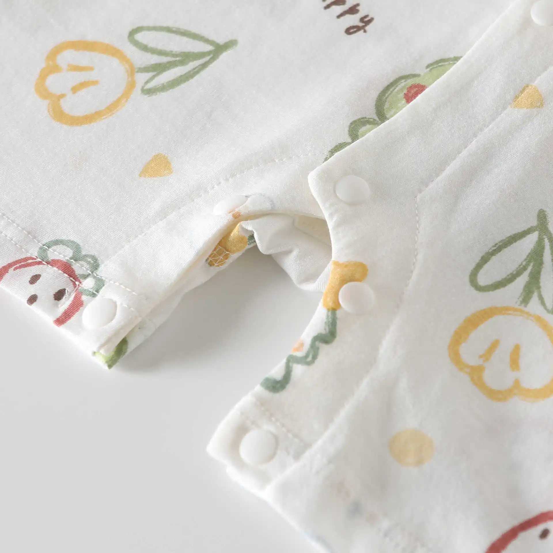 Somenie Infant Romper for Summer Thin Clothing Pure Cotton Boys Girls Cute Print Short-Sleeve onesie Outing Wear H260403