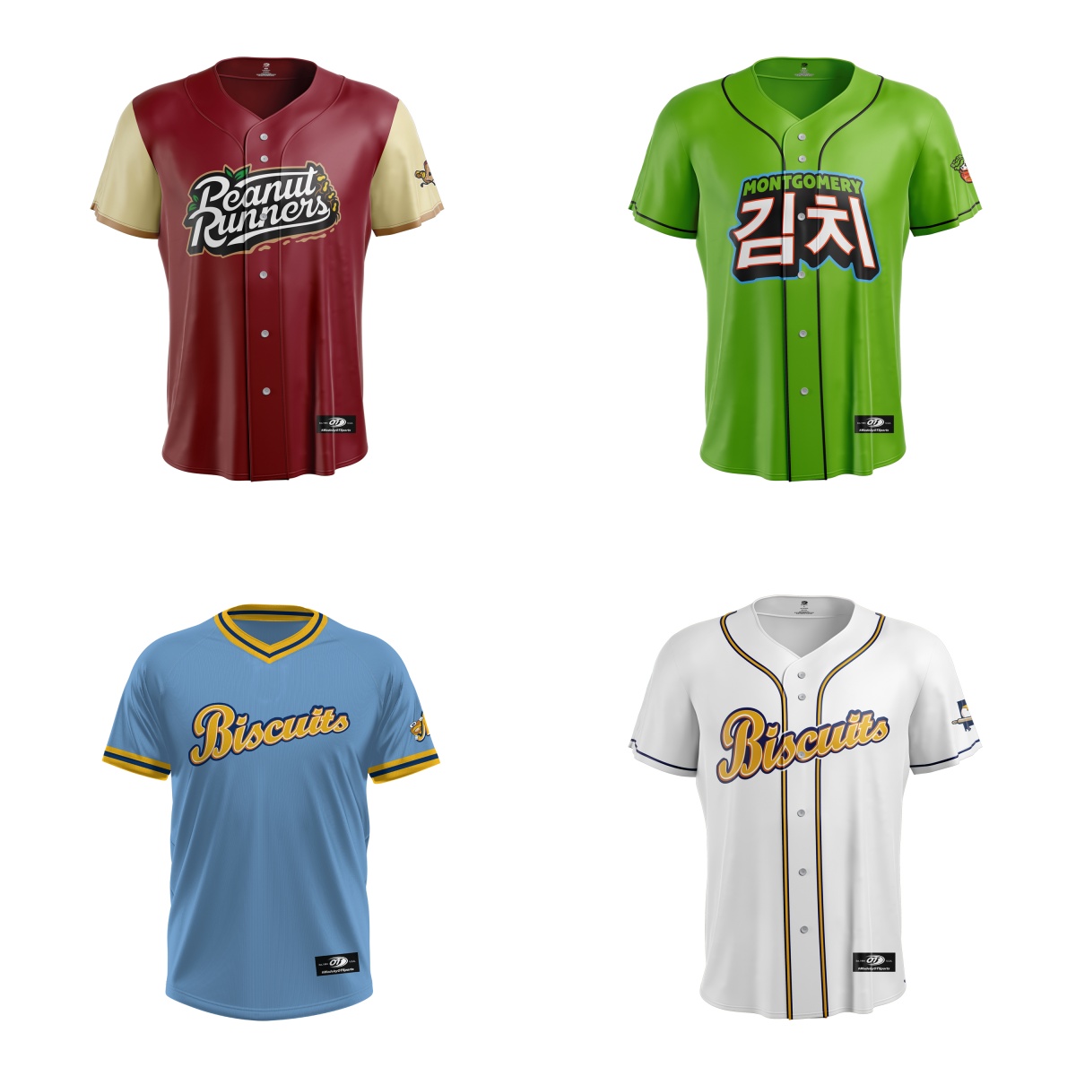 Montgomery Biscuits Baseball Jersey Custom Jersey Any Name Number