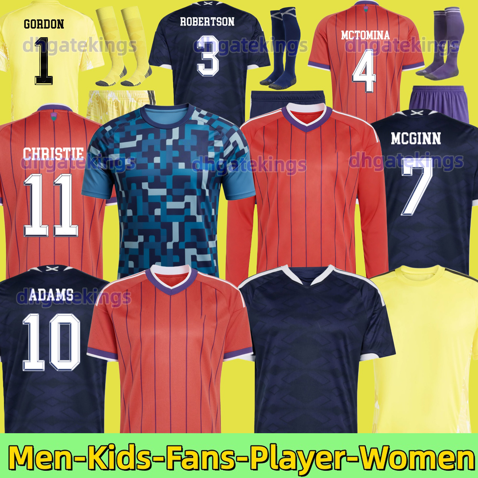 2026 World Cup scotland Fans football shirt Soccer Jerseys ROBERTSON McTominay McGREGOR SHANKLAND MCGREGOR Christmas Gifts Home long sleeves maillot men kids kit