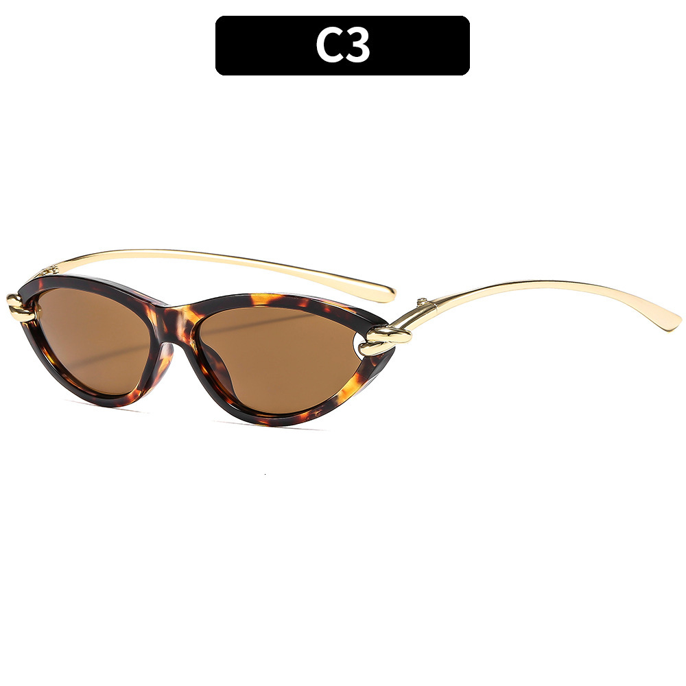 Designer Luxury Fashion Korean Cat Eye Sunglasses High End Leisure Fashion Women's Sunglasses New Designer Sunglasses Cross Border Women's S