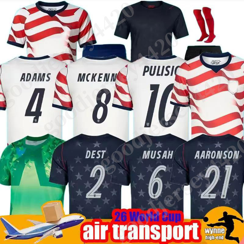 United States jersey USA world cup 2026 PULISIC MCKENNIE Football Jersey 26 27 ERTZ ALTIDORE PRESS WOOD MORGAN LLOYD America retro Shirt Camisetas USMNT tops Kits