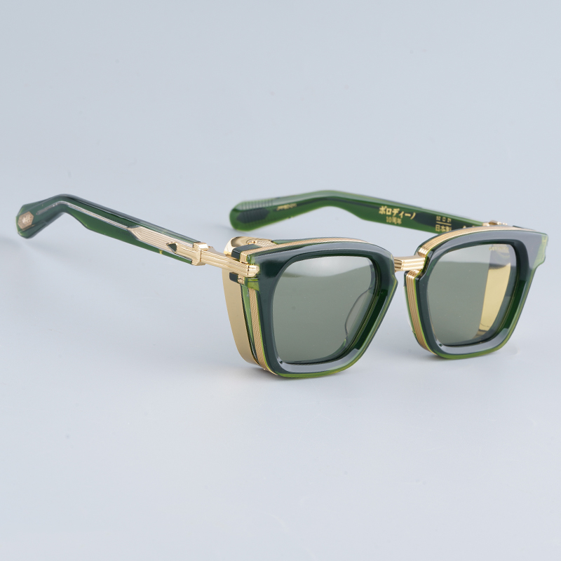 New style men's thick acetate fiber frame prescription sunglasses can be fitted with prescription lenses.