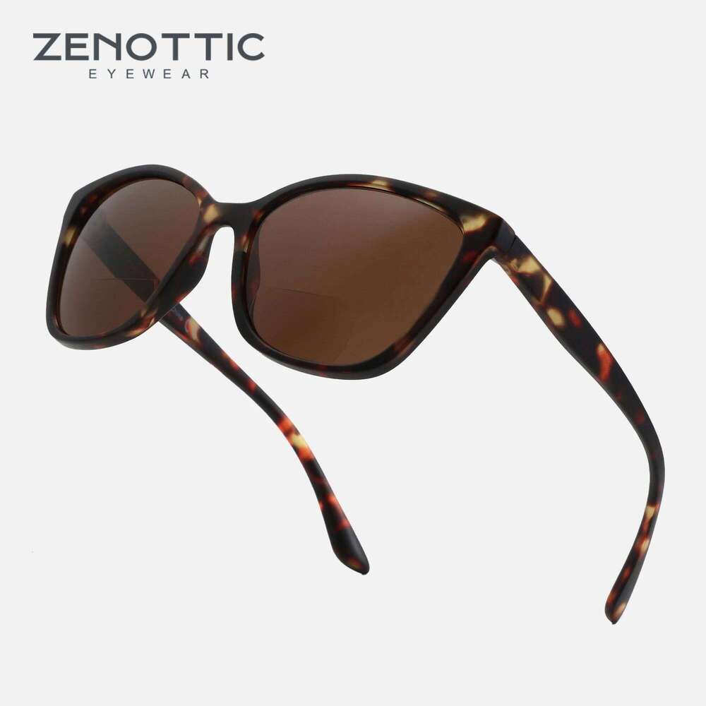 ZENOTTIC Butterfly Bifocal Reading Sunglasses Women Men Presbyopia Eyewear Sun Glasses Reader With Diopter From +100 to +350