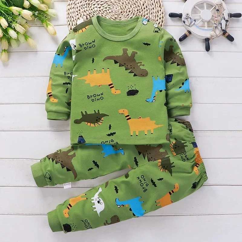 Kids Clothes Children Sets Childrens Clothing Boys Girls CottonAutumn winter Clothing Pants Sleepwear Underwear Christmas Gift H260403