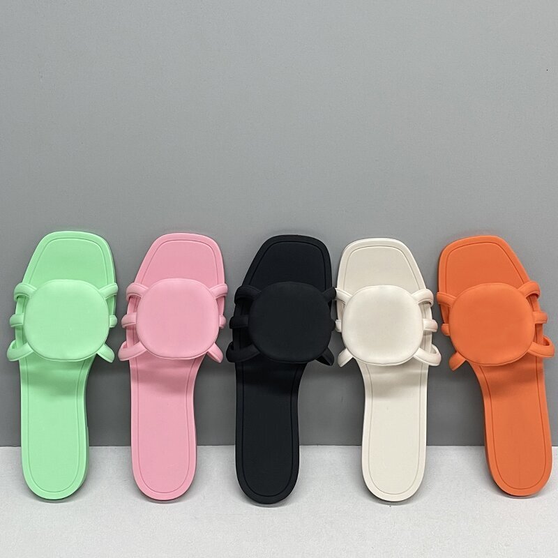 Women Slippers Rubber Slides Summer Flip Flops Designer Sandals Chain Slide Slider Fashion Brands Beach Slipper Sexy Shoes 322