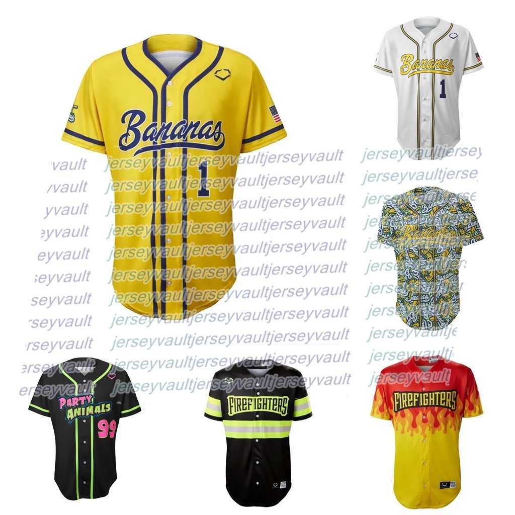 Savannah Bananas K. Jackson 4 Baseball Jerseys Custom Baseball Jerseys Mens Womens Youth