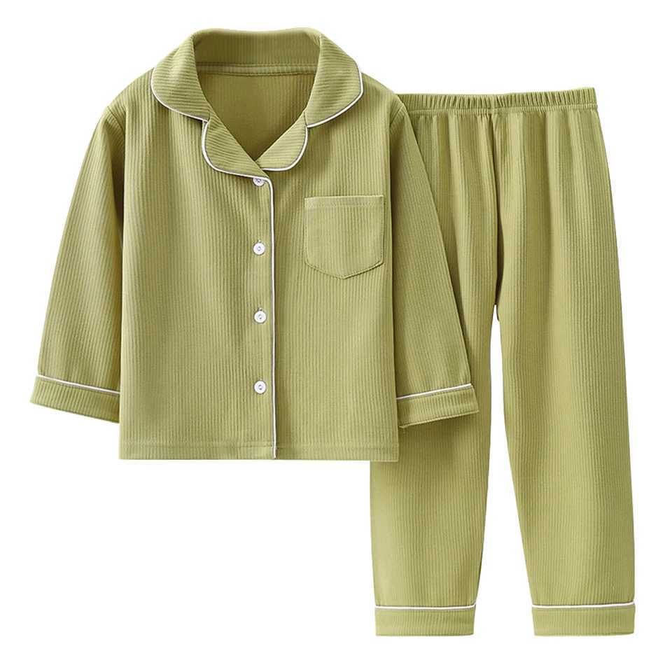 Kids Pajama Sets Stylish and Warm Children Sleepwear Comfortable Unisex Long Sleeve Autumn and Winter Homewear Two-Piece Suit H260403