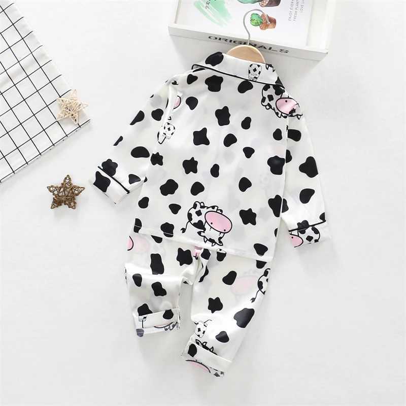 Autumn Baby Girls Clothes Set Children Pajamas Long Sleeved Shirt Pants 2Pcs/Sets Kids Sleepwear Toddler Clothing Infant Costume H260403