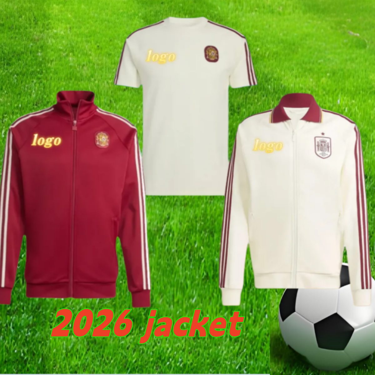 26 27 World Cup spana Spain Originals T-shirt team song jacket Argentina Mexico soccer tracksuits, long football shirt, jerseys, suit kit, zipper down jacket