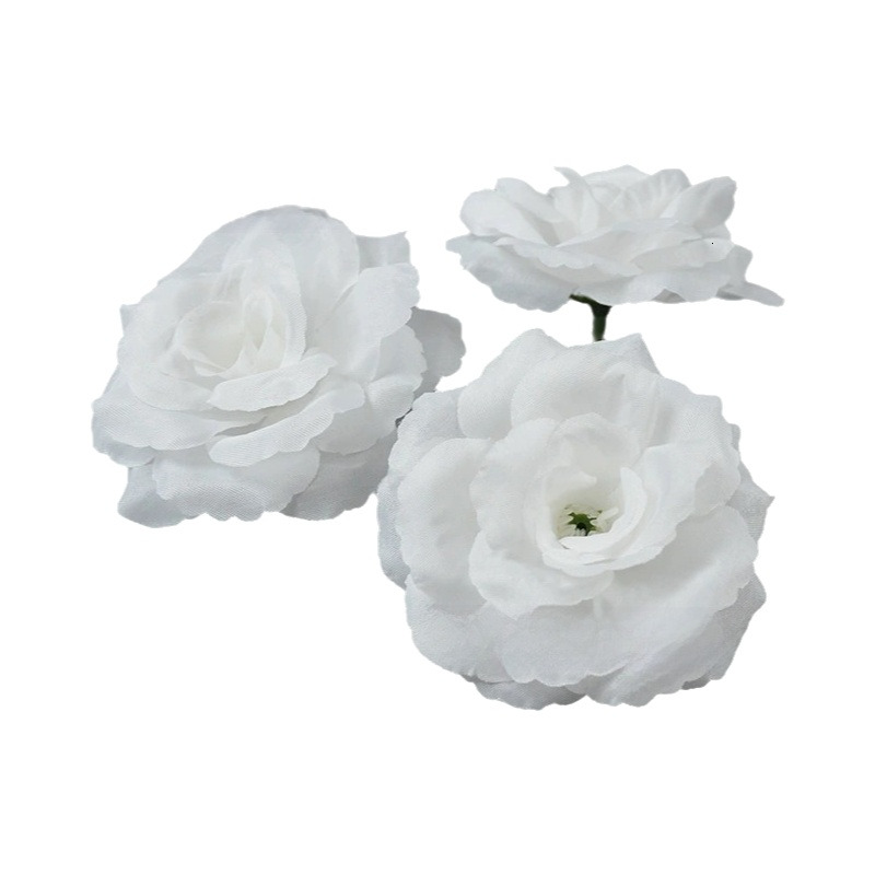 Artificial Flower Silk Camellia Fake Flower For Wedding Wall Landscape Greenery Floral Arrangement Halloween Headwear Decor