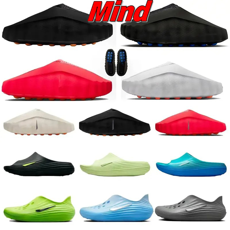 2026 Desginer Mind 001 Slide Slides Slippers Soft Rubber Tech Comfortable high quality Sandals Mules Clog Red Bone Light Smoke Grey Men Women Summer Shoes Size 36-45