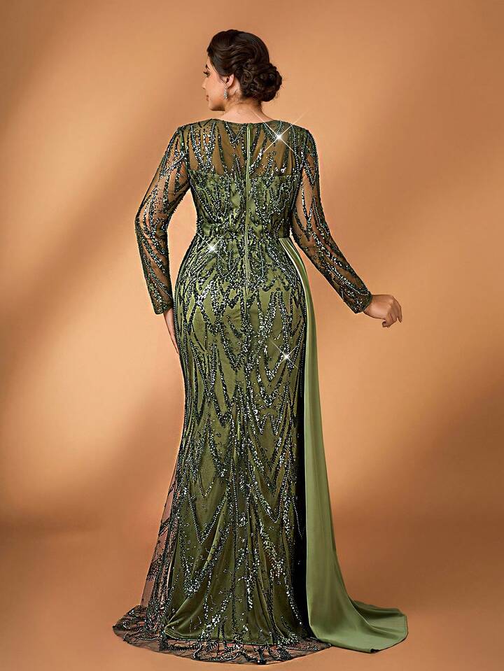 2026 Plus Size Purple Mermaid Mother Of Bride Dresses Olive Green Lace Evening Party Mama's Dress Vintage 50's Birthday Wedding Guest Groom 