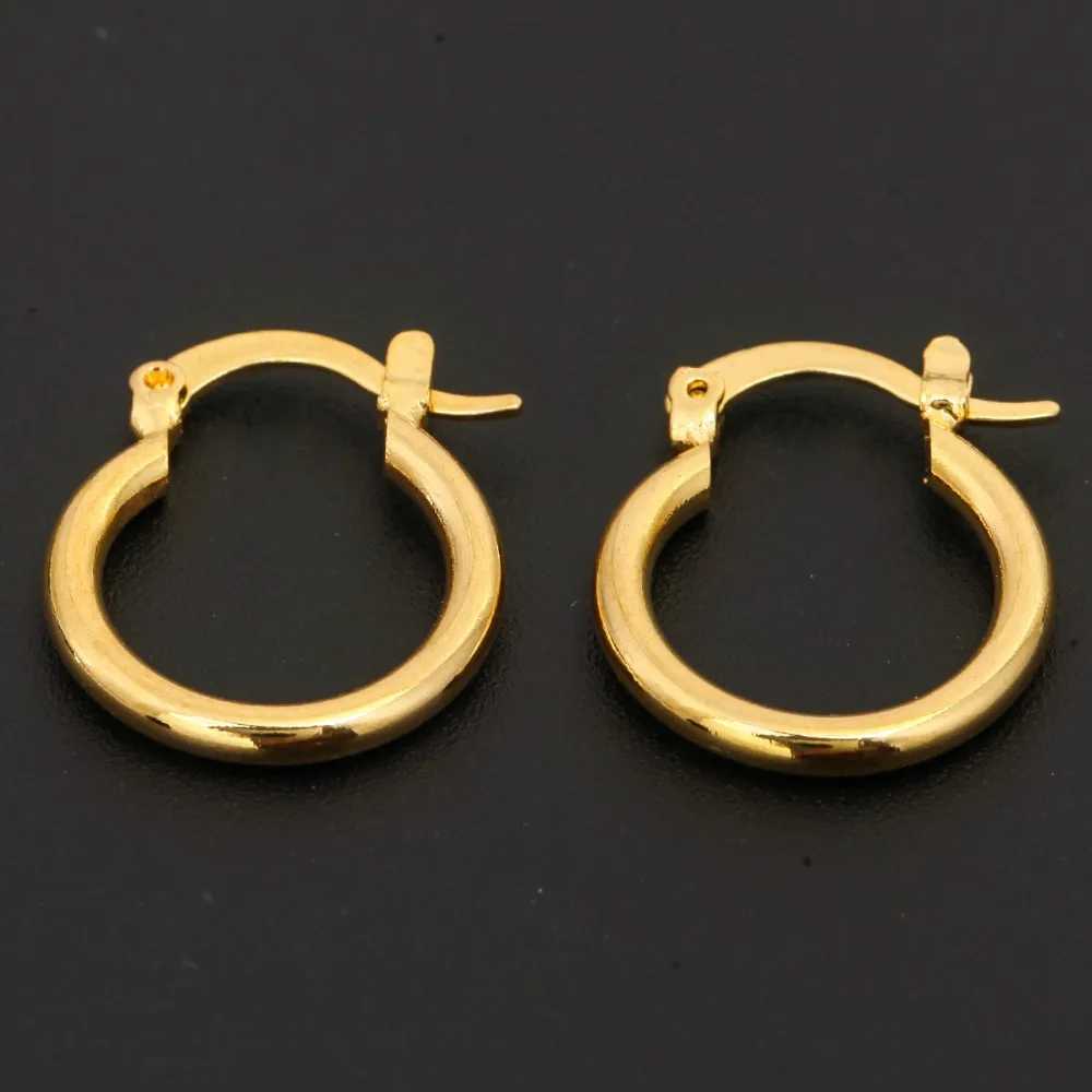 24K Gold Earrings Fashion New Model Earrings Dubai Ethiopian African Europe Golden Jewelry H260403