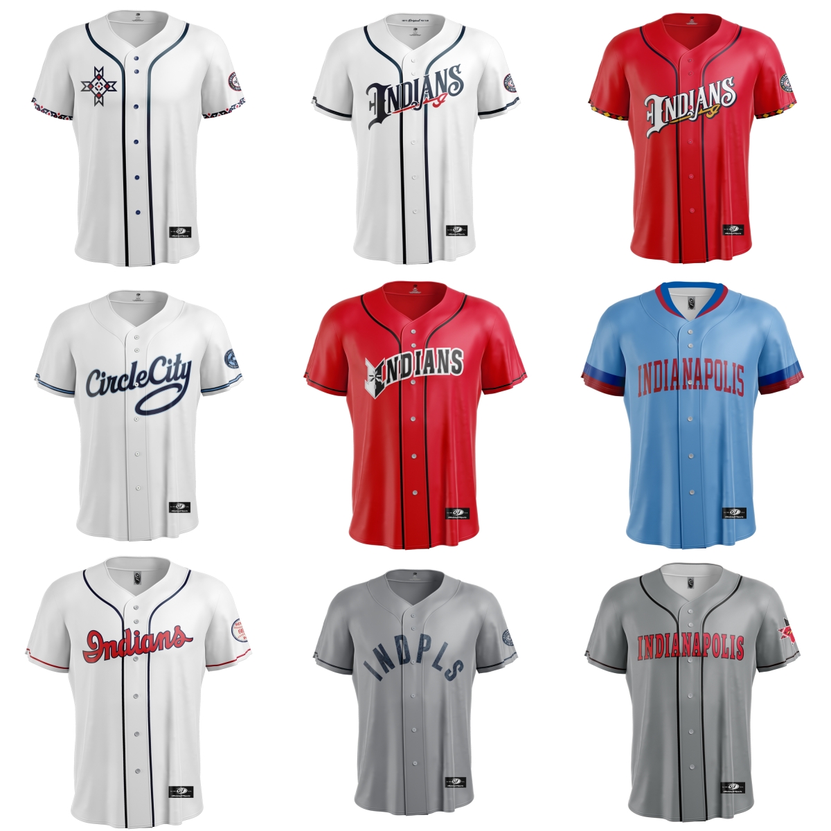 Indianapolis Indians Baseball Jersey Custom Jersey Any Name Number