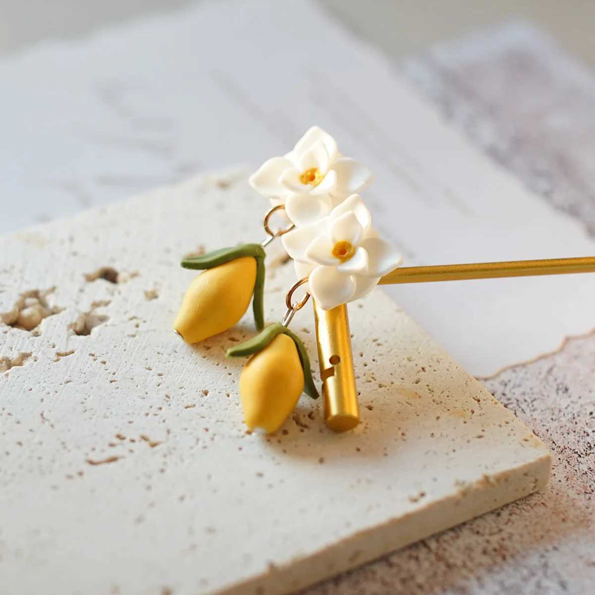 Trendy Fashion Cute Flower Fruit Dangle Handmade Polymer Clay Earrings For Womens Accessories Layer Drop Jewelry Gifts Summer H260403