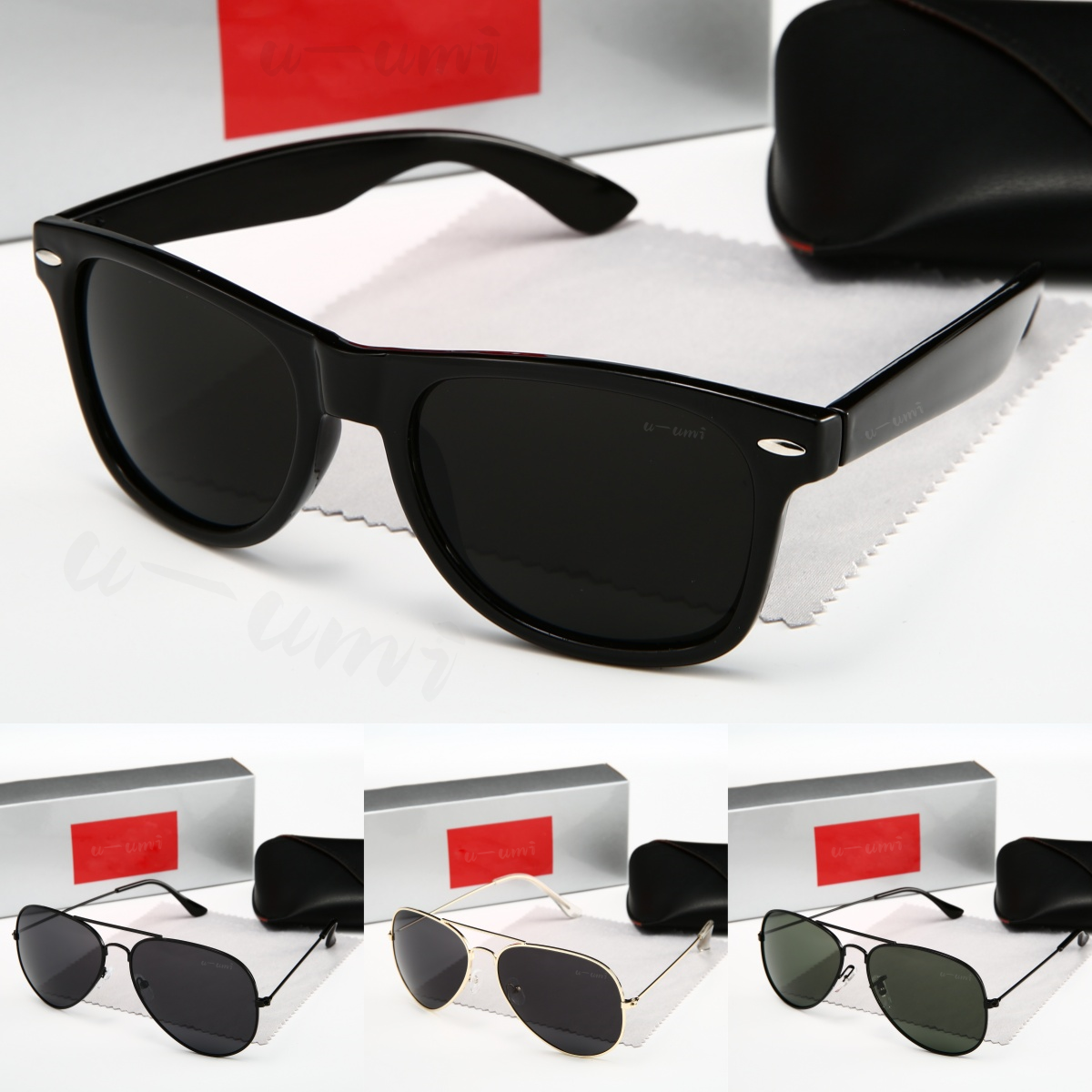 Designer Sunglasses Black Acetate Polished Silver Frame G-15 Green Lens Luxury Sunglasses UV400 Protection All Day Comfort Glasses Daily Sunglasses Men