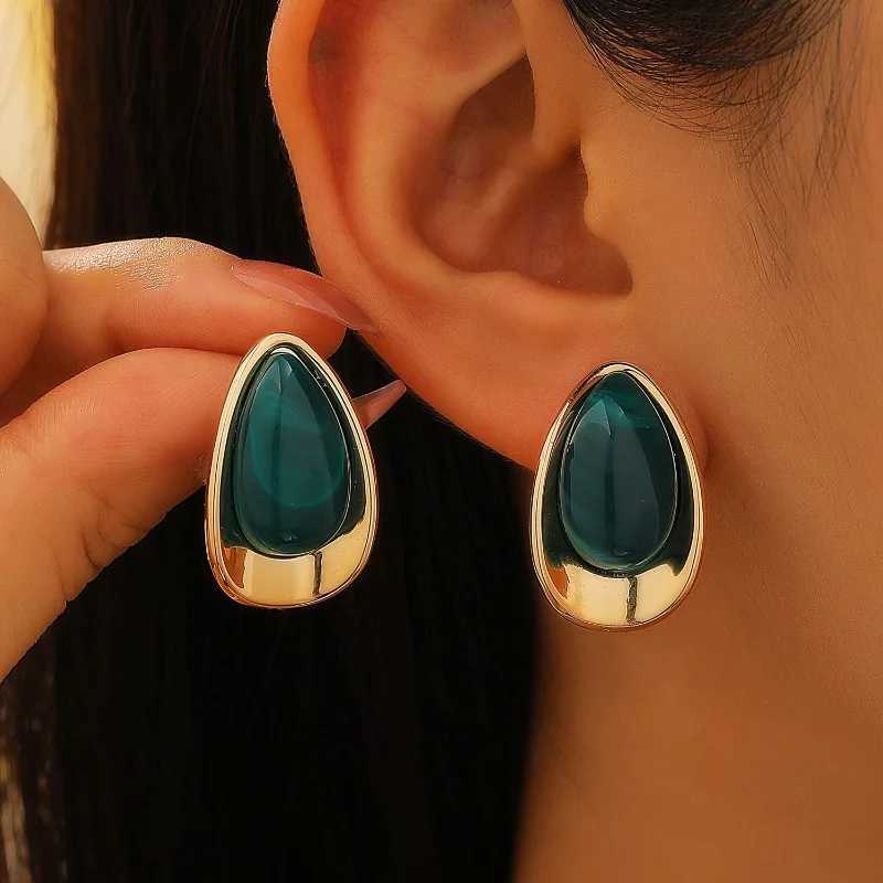Fashion Ins Minimalist Water Droplet Earrings Elegant Womens Luxury Quality Jewelry Accessories Trendy Party Holiday Gifts H260403