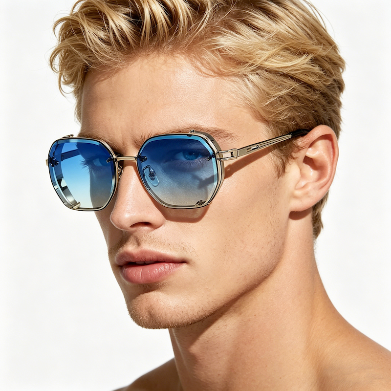 CB Steampunk Sunglasses For Men Fashionable Square Punk Fashion Glasses Designer Sunglasses Women Trendy Summer Beach Travel Retro Y2K UV400 Fashion A