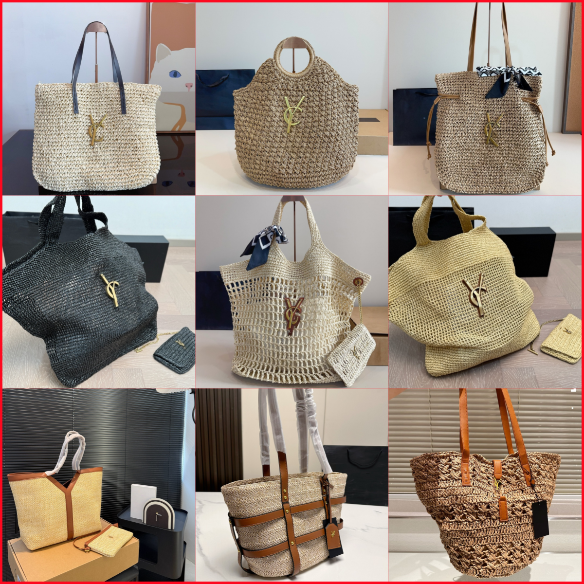 Beach bag designer bag tote purse bags Summer beach Designer handBags nylon makeup toiletry bags crossbody luxurious shoulder bags Larger Capacity Ladies Handbags