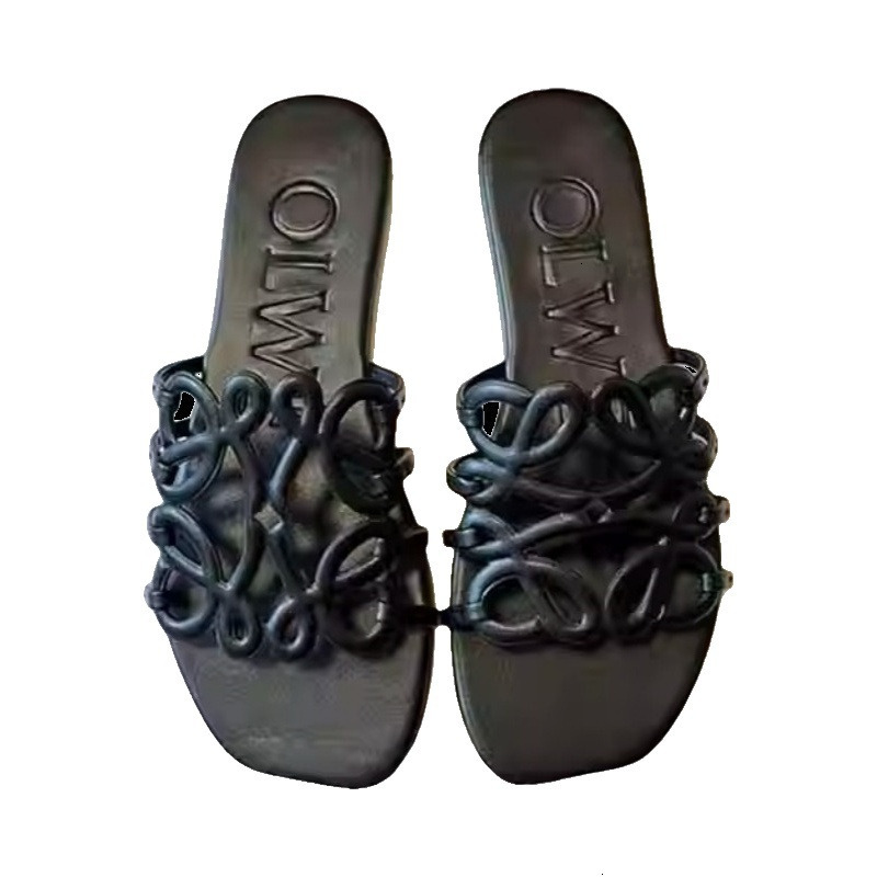 Women Hollow Out Flat Sandals Casual Versatile Vacation Style Comfortable Beach Shoes