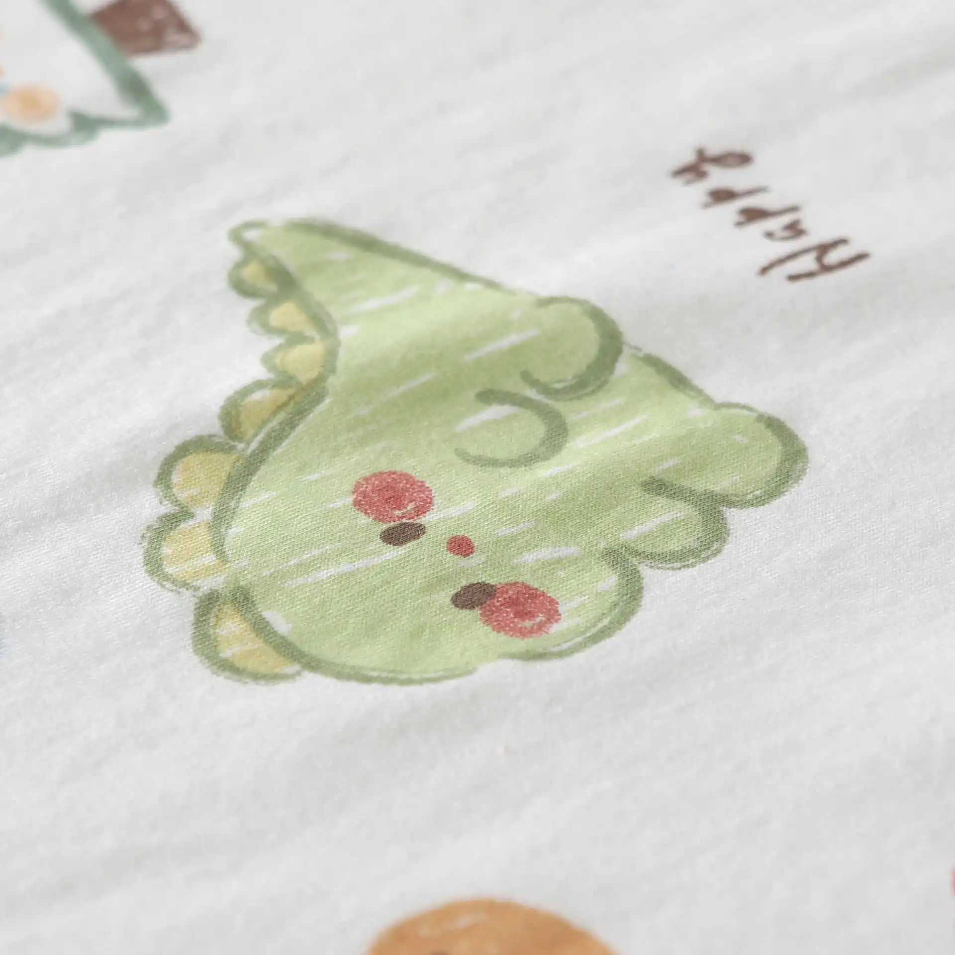 Somenie Infant Romper for Summer Thin Clothing Pure Cotton Boys Girls Cute Print Short-Sleeve onesie Outing Wear H260403