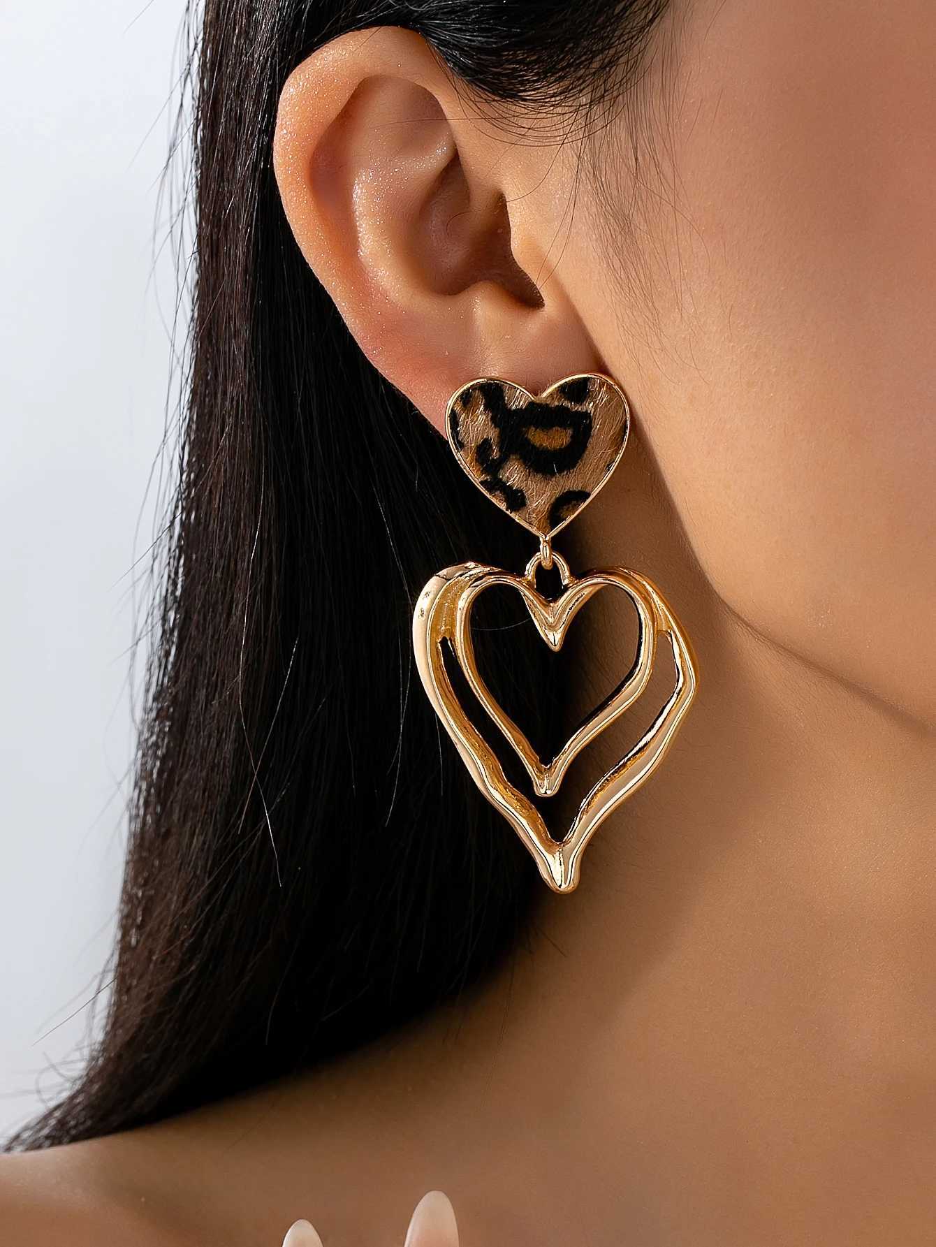 Elegant and Stylish Summer High-End Versatile Leopard Print Womens Earrings H260403