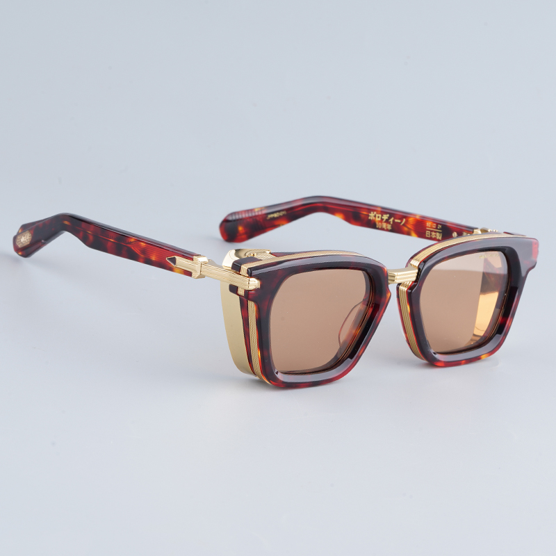 New style men's thick acetate fiber frame prescription sunglasses can be fitted with prescription lenses.