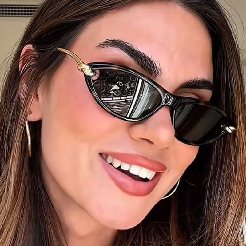 Designer Luxury Fashion Korean Cat Eye Sunglasses High End Leisure Fashion Women's Sunglasses New Designer Sunglasses Cross Border Women's S