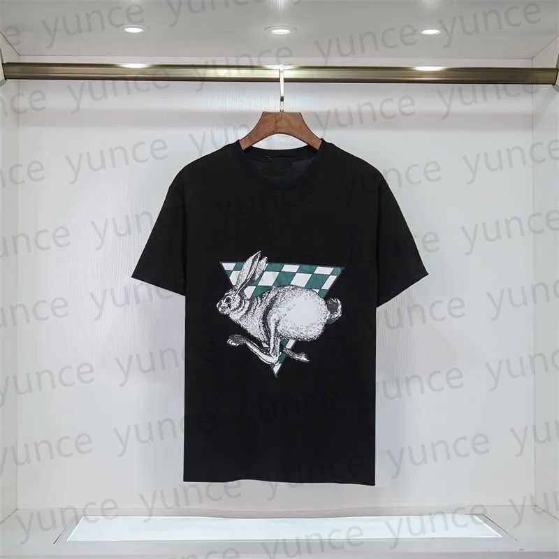 European and American fashion men's shirt letter pattern T-shirt round neck short sleeved casual loose short sleeved T-shirt street top S-2XL