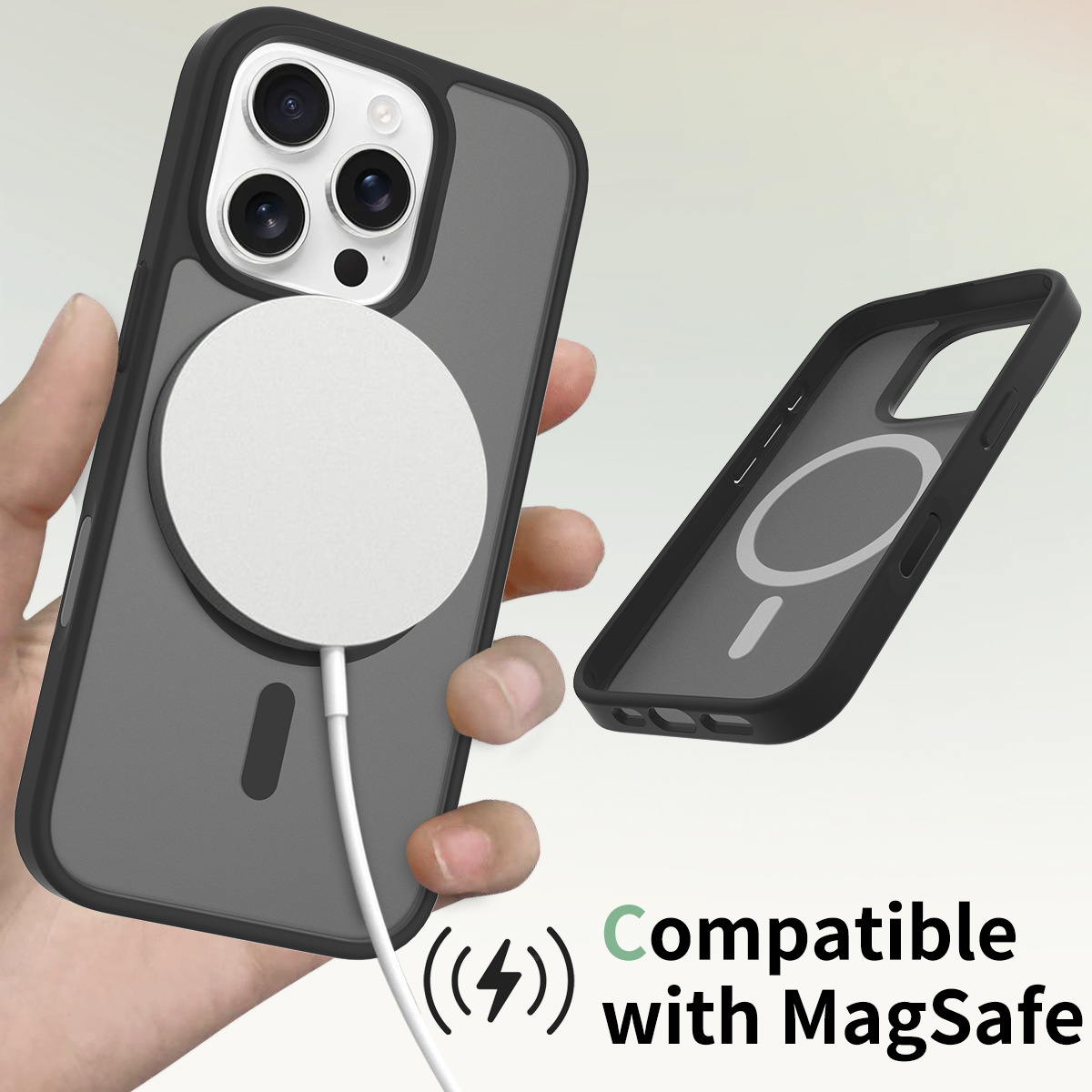 Camera Action Button Compatible Magnetic Phone Case, Shockproof Protector
