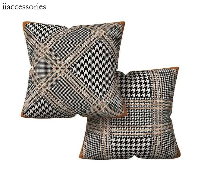Pillow Case Case French Cream Style Sofa Living Room Natural Wood Color Cushion Modern Light Luxury Pillow Cover - view 4