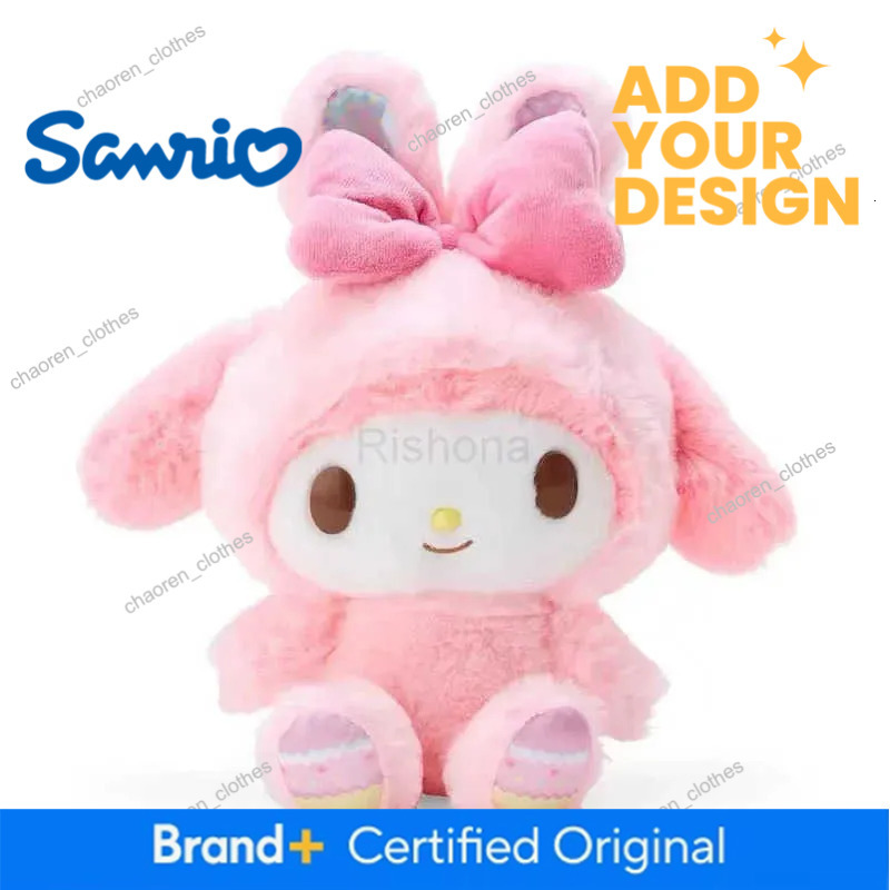 Sanrio Cute Kuromi Hello Kitty My Sweet Piano Melody Easter Series Doll Cartoon Plush Toys Room Decoration Holiday Gift - view 5