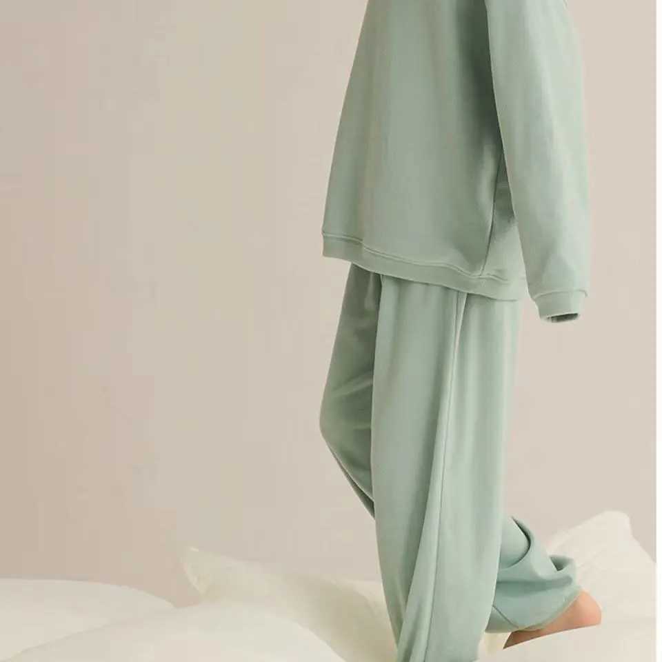 Girls Pajamas Sets Winter Autumn Sleepwear for Kids Solid Color Childrens Loungewear Set Teenager Underwear Baby Pijama 3-14T H260403