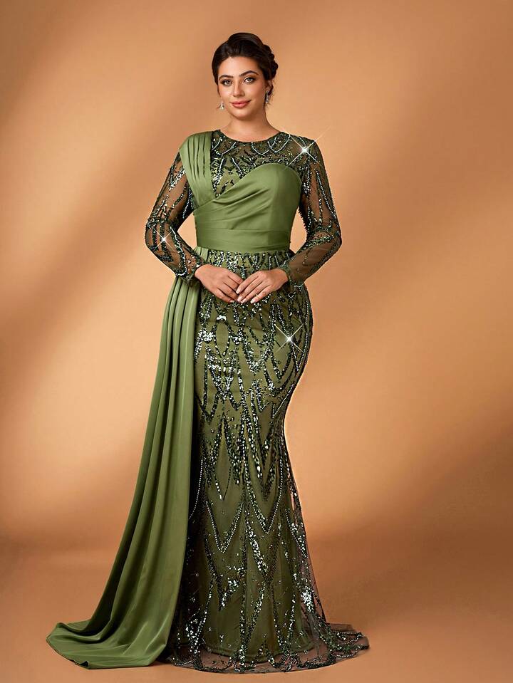 2026 Plus Size Purple Mermaid Mother Of Bride Dresses Olive Green Lace Evening Party Mama's Dress Vintage 50's Birthday Wedding Guest Groom 