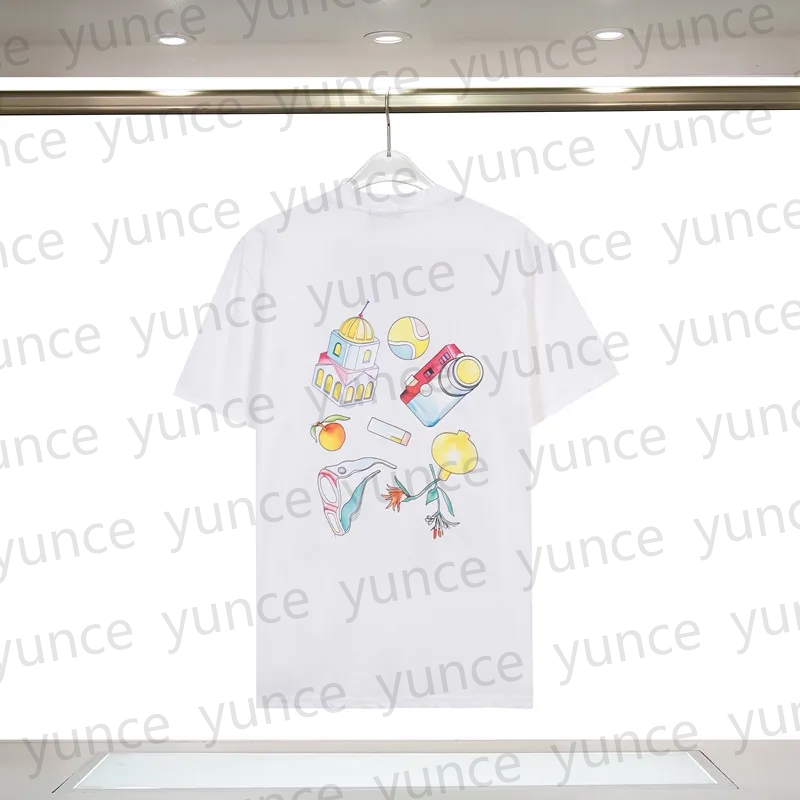 Summer New Female Designer Pattern T-shirt Round Neck Short Sleeve Fashion Letter Printed Casual Loose Short Sleeve T-shirt American Retro Short Sleev