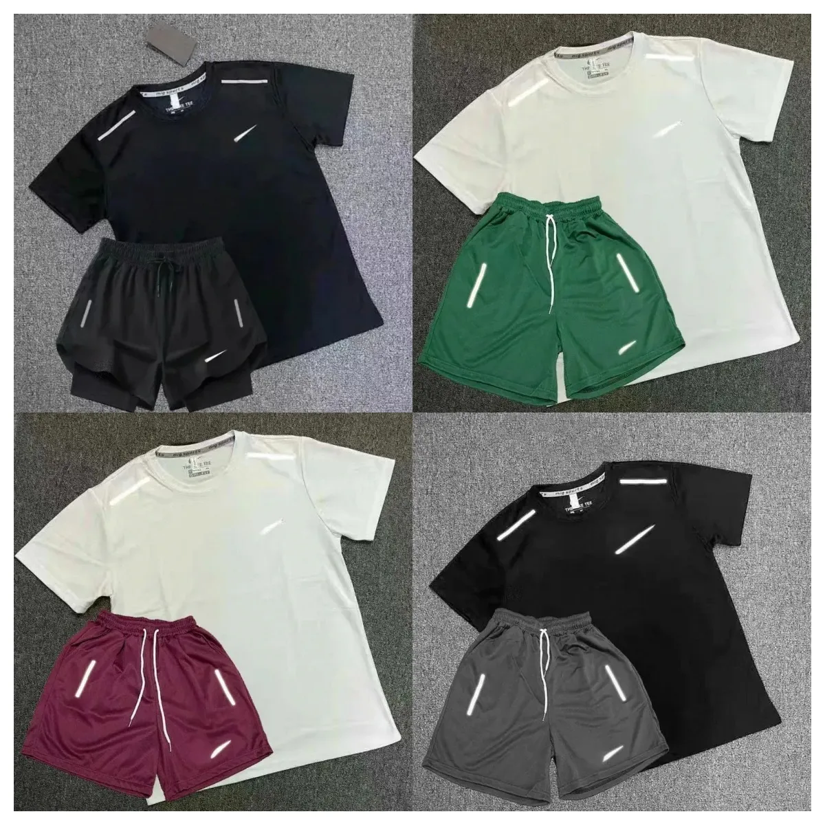 10A designer Men's Tracksuits Men's T Shirts Running suit for men and women reflective strip with high-quality logo street sports and leisure luxurious style