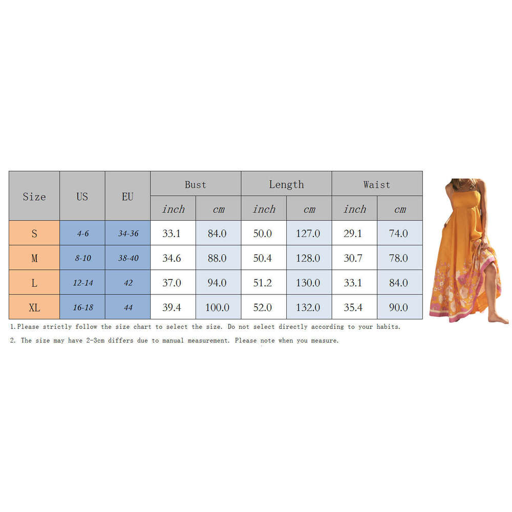 European And American Foreign Trade Women's New Long Seaside Vacation Style Sexy Strap Printed Dress For Women Luanyun