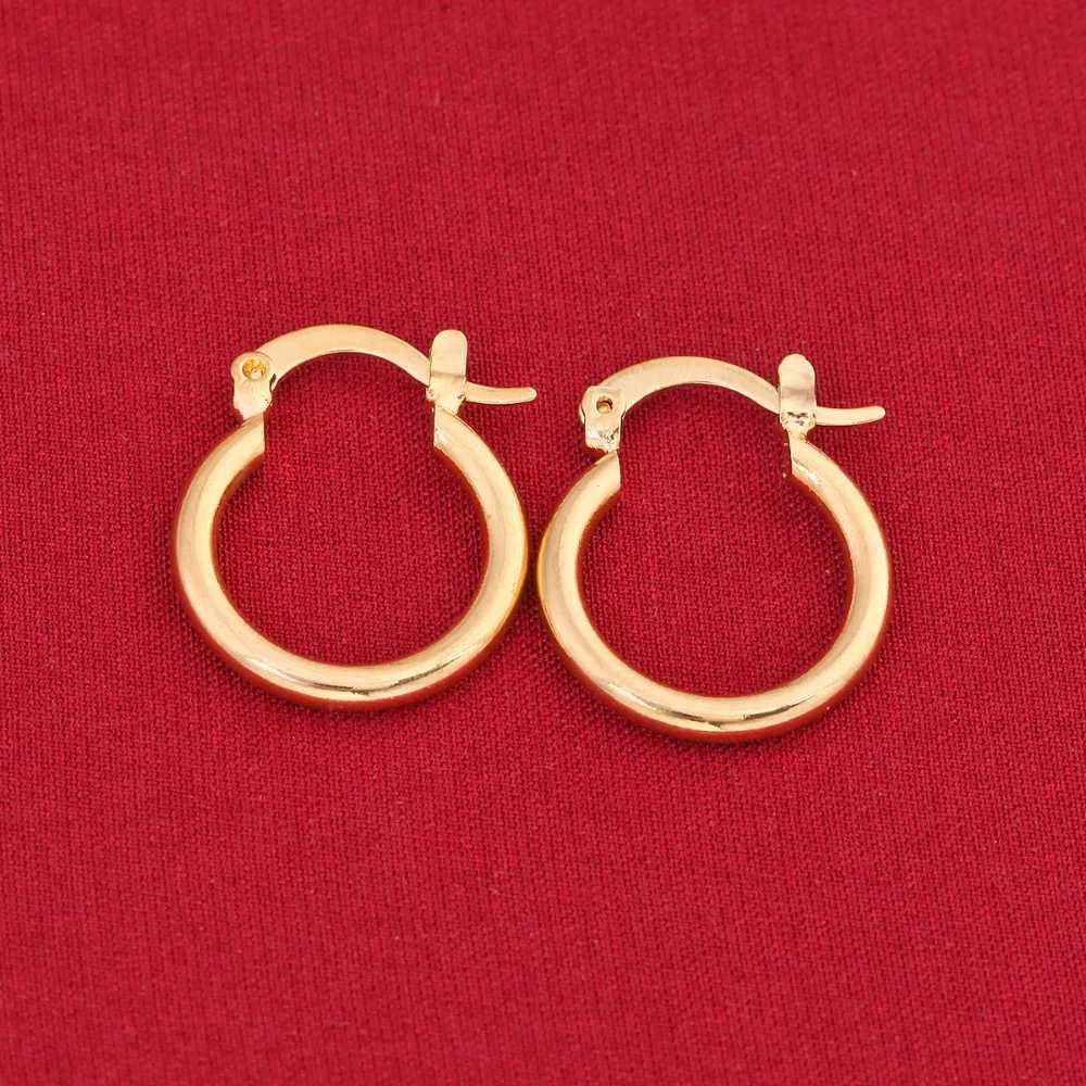 24K Gold Earrings Fashion New Model Earrings Dubai Ethiopian African Europe Golden Jewelry H260403