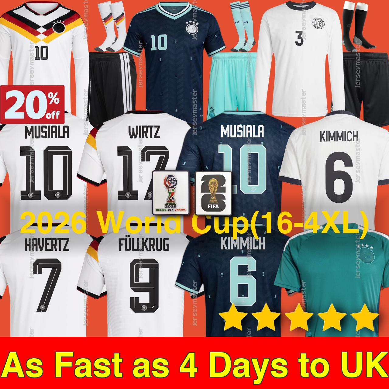 Germany jersey 2026 World Cup 26 soccer jerseys Kit Women football shirt men kids set Deutschland HAVERTZ GNABRY Long sleeves goalkeeper training Third black