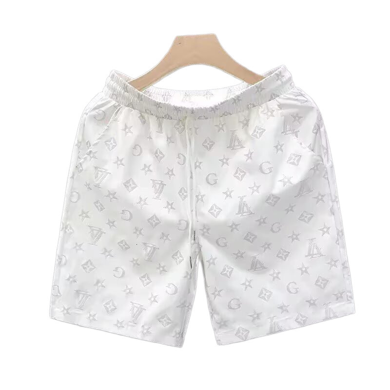 Luxury Brand Designer Clothes 2026 Summer New Men's Ice Silk Quick-Dry Shorts, Loose And Breathable, Casual Sports Shorts With Letter Print