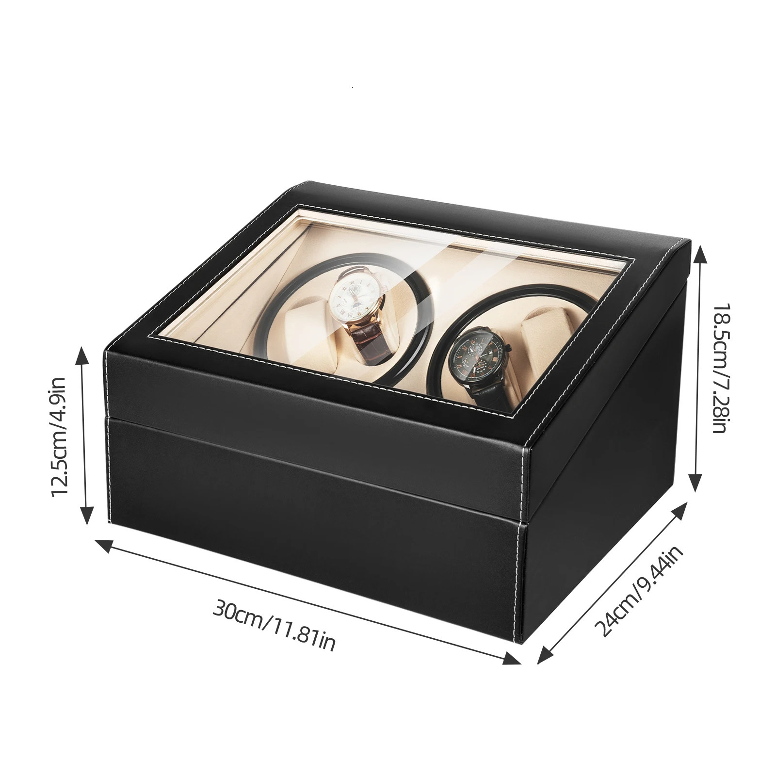 Watch Winder Automatic Watches Shaker PU Leather Mechanical Box Jewelry Display Storage Case 260403