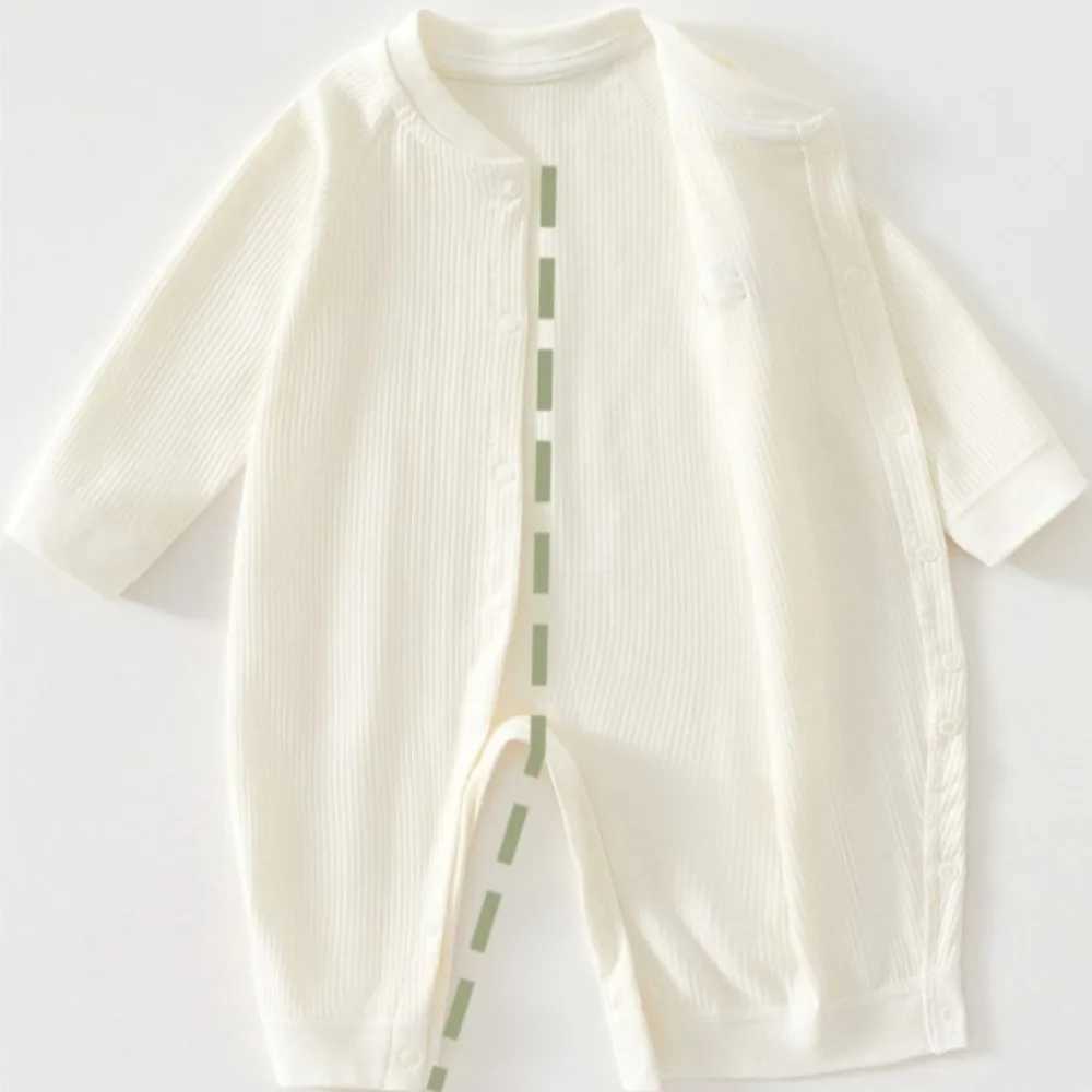 AYNIGIELL Baby Jumpsuit Spring and Autumn Sleepwear Pure Cotton Newborn Clothes 0-18 Months Newborn Boys and Girls Jumpsuit H260403