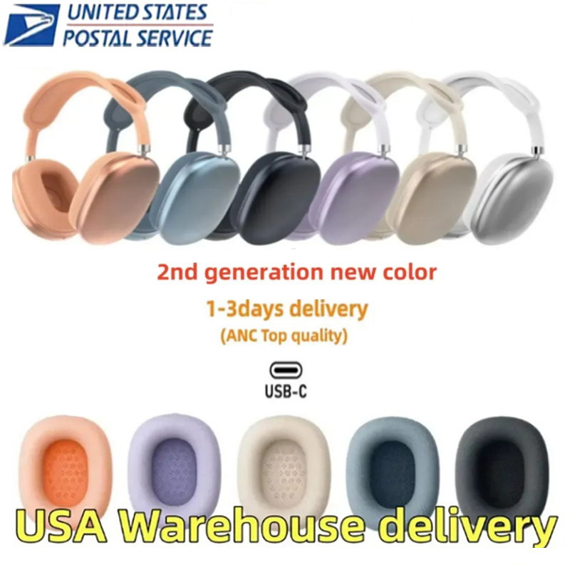 USA Stock For airpod max 2 airpods pro max Headband headphone Accessories Solid Silicone Waterproof Protective case pro maxs headphones Case