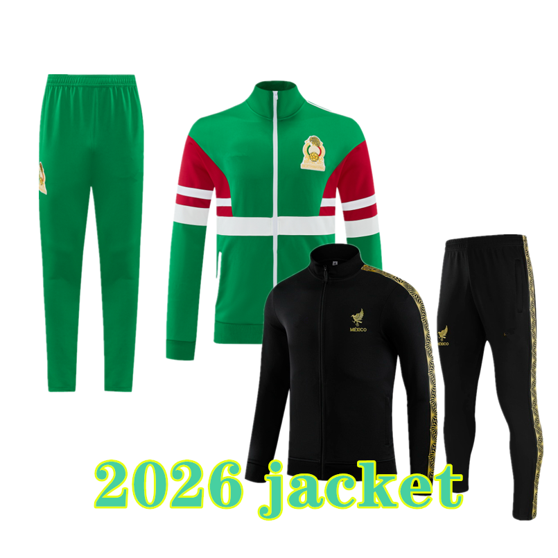 Mexico 2026 RAUL CHICHARITO Soccer Jerseys 2026 LOZANO DOS SANTOS 25 26 H.LOZANO Men Kids Football Shirts Uniforms Fans Player Jacket set