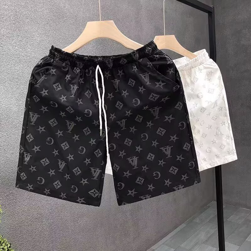 Luxury Brand Designer Clothes 2026 Summer New Men's Ice Silk Quick-Dry Shorts, Loose And Breathable, Casual Sports Shorts With Letter Print