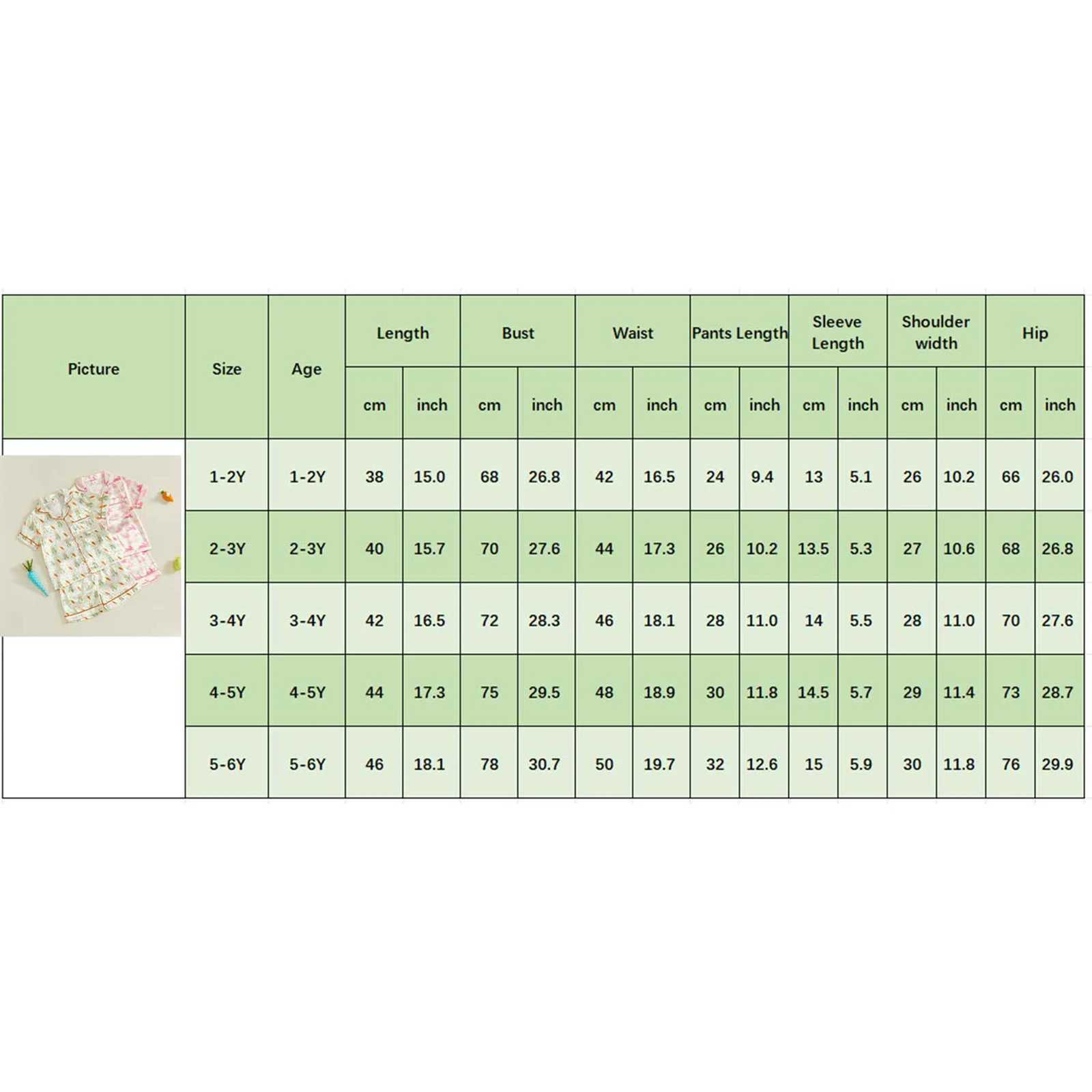 1-6Years Toddler Little Girl Easter Pajama Set Bunny Short Sleeve Tops and Shorts 2 Piece Sleepwear Outfit H260403